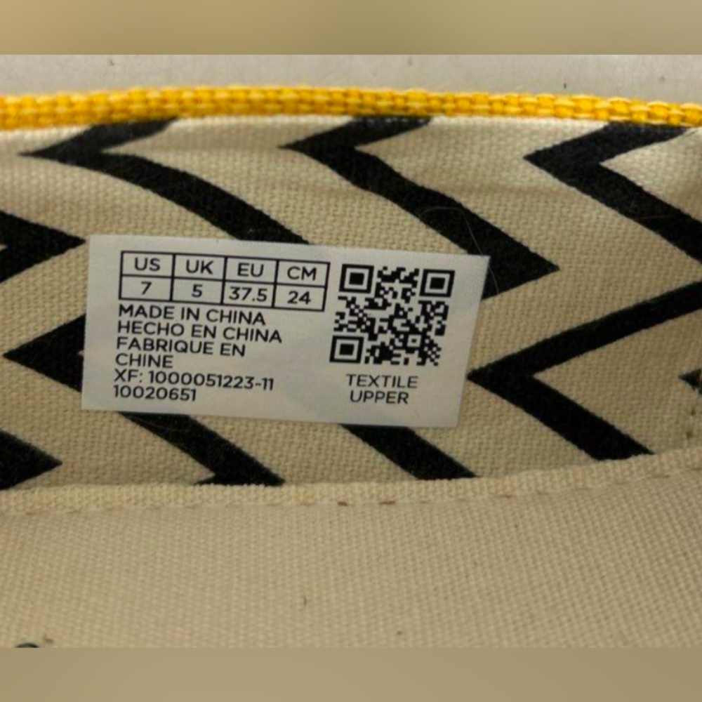 Toms Womens Alpargata Golden Yellow Heritage Canvas Size 7 MSRP $54.95 - Picture 8 of 8